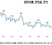 은행 연체율 8월말 0.43%…3년반 만에 최고치