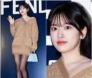 [T포토] 안유진 '댕댕이의 가을 나들이'