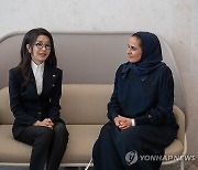 김건희 여사, 알 마야사 카타르 공주 면담