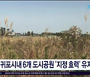 서귀포시내 6개 도시공원 '지정 효력'  유지