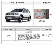 기아·포드·현대 등 7만5348대 제작 결함으로 무더기 리콜