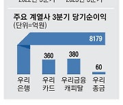 우리금융 실적 뒷걸음 '순익 3조클럽' 아슬아슬