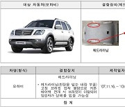 "천장 내장부품 불량" 기아 모하비 등 24개 車 7만5천대 리콜