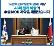 카타르서 46억 달러 이상 수출 MOU·계약 체결