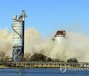 Power Plant-Smokestack Demolition