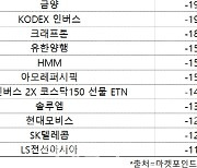 코스피 주간 개인 순매도 1위 ‘KODEX 200선물인버스2X’