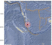 남태평양 바누아투서 규모 6.3 지진 발생(상보)