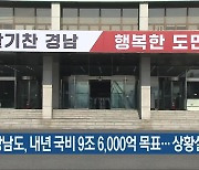 경상남도, 내년 국비 9조 6,000억 목표…상황실 운영