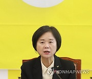 정의당 이정미 대표, 취임 1주년 기자간담회