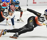 쇼트트랙 김건우, 월드컵 1,500ｍ 우승…연속 대회 금메달