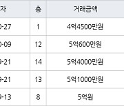 용인 풍덕천동 초입마을삼익풍림동아 59㎡ 4억4500만원에 거래