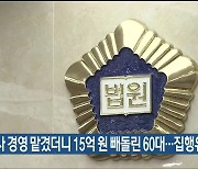 회사 경영 맡겼더니 15억 원 빼돌린 60대…집행유예