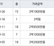 수원 영통동 영통신나무실주공5단지 49㎡ 3억1900만원에 거래