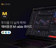 KB증권, 'M-able 와이드' 서비스 출시…홈피 접속으로 주식거래