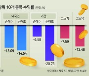 개미 순매수 톱10 모두 수익률 ‘마이너스’