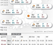 2023년 11월 3일 대체로 흐림…곳곳 가을비[오늘의 날씨]