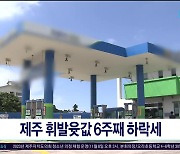 제주 주간 휘발윳값 6주째 하락세