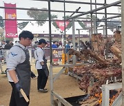 ‘백종원의 힘’ 홍성 바비큐 축제, 첫날 10만명 돌파…한우도 동났다