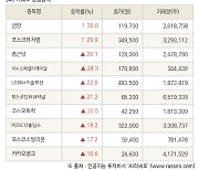 [fnRASSI]장마감, 거래소 상승 종목(금양 30.0% ↑)