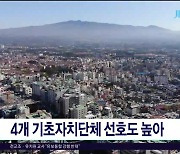 4개 기초자치단체 선호도  높아