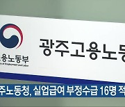 광주노동청, 실업급여 부정수급 16명 적발