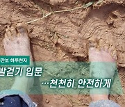 [하루만보 하루천자]맨발걷기 입문…천천히 안전하게