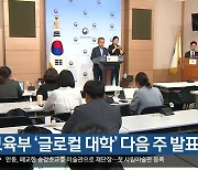 교육부 ‘글로컬 대학’ 다음 주 발표 예정