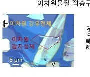 KIST "양자소재로 초저전력서 동작하는 스핀 반도체 개발"