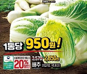 ‘배추 1포기 950원’ 이마트, 2023 김장대전 개최