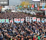 서울지하철노조 파업 출정식…"시민과 지하철의 안전 위협"