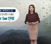 [날씨] 충북 밤사이 비 조금…다시 기온 뚝