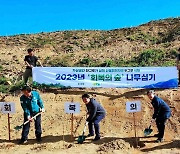 “가상 나무가 현실로” 두나무, 울진 산불 피해지에 ‘회복의 숲’ 식수