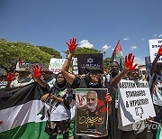 ZIMBABWE PROTEST ISRAEL GAZA CONFLICT