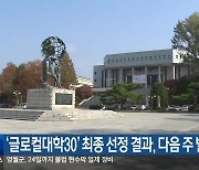 ‘글로컬대학30’ 최종 선정 결과, 다음 주 발표