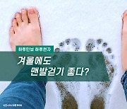 [하루만보 하루천자]겨울에도 맨발걷기 좋다?