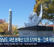 경상남도, 내년 본예산 12조 570억 원…‘긴축 재정’