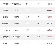 13일, 코스닥 기관 순매수상위에 반도체 업종 7종목