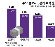 손보사, 삼성·메리츠 '순항'···DB·KB손보는 '주춤'