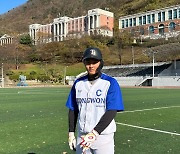 어느 신생대학 거포의 일본야구 도전, "강력한 배팅 주목, KBO&NPB 진출"