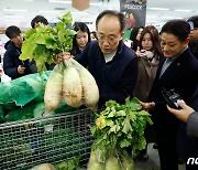 추경호 부총리, 대형마트서 김장철 물가점검