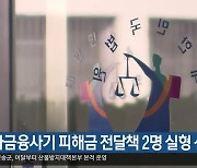 전화금융사기 피해금 전달책 2명 실형 선고