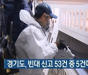 경기도, 빈대 신고 53건 중 5건에서 빈대 확인