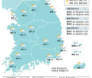 [16일의 날씨] 단풍 떨구는 늦가을 비