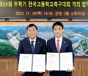 합천군, 제29회 무학기 전국고교축구대회 개최 협약