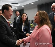 악수하는 한·페루 정상