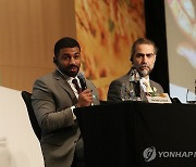 발언하는 셰이크 살레 알샤르키 주한 UAE 대사관 경제부장