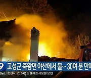 고성군 죽왕면 야산에서 불…30여 분만에 진화