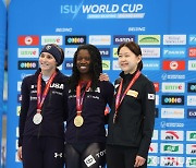 빙속 김민선, 월드컵 2차 500m 동메달