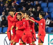 '정상빈 멀티골·홍윤상 추가골' 황선홍호, 앙리의 프랑스 3-0 격파