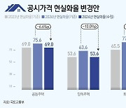 [그래픽] 공시가격 현실화율 변경안